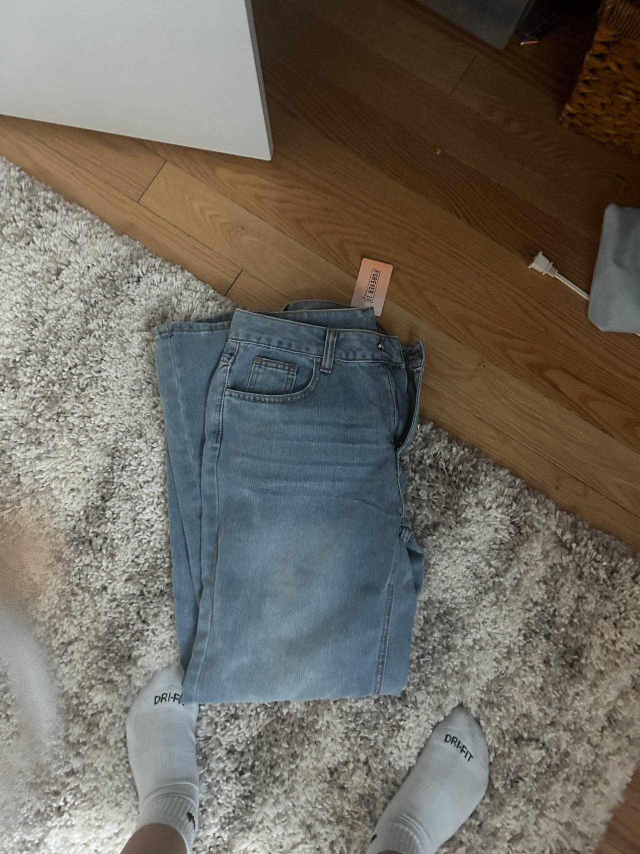 Light Wash Blue Jeans