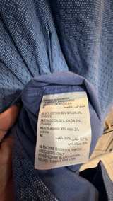 Alfani Men's Regular Fit Geometric Print Dress Blue Shirt Large 16-16 1/2 - Image 4