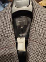 Brand New, Banana Republic Grey Plaid Wool Blend Topcoat - Image 4
