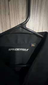 XL Spaidersilk Black Button Down Shirt - Image 4