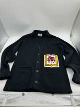 Black Vintage Varsity Cardigan Sweater - Image 3