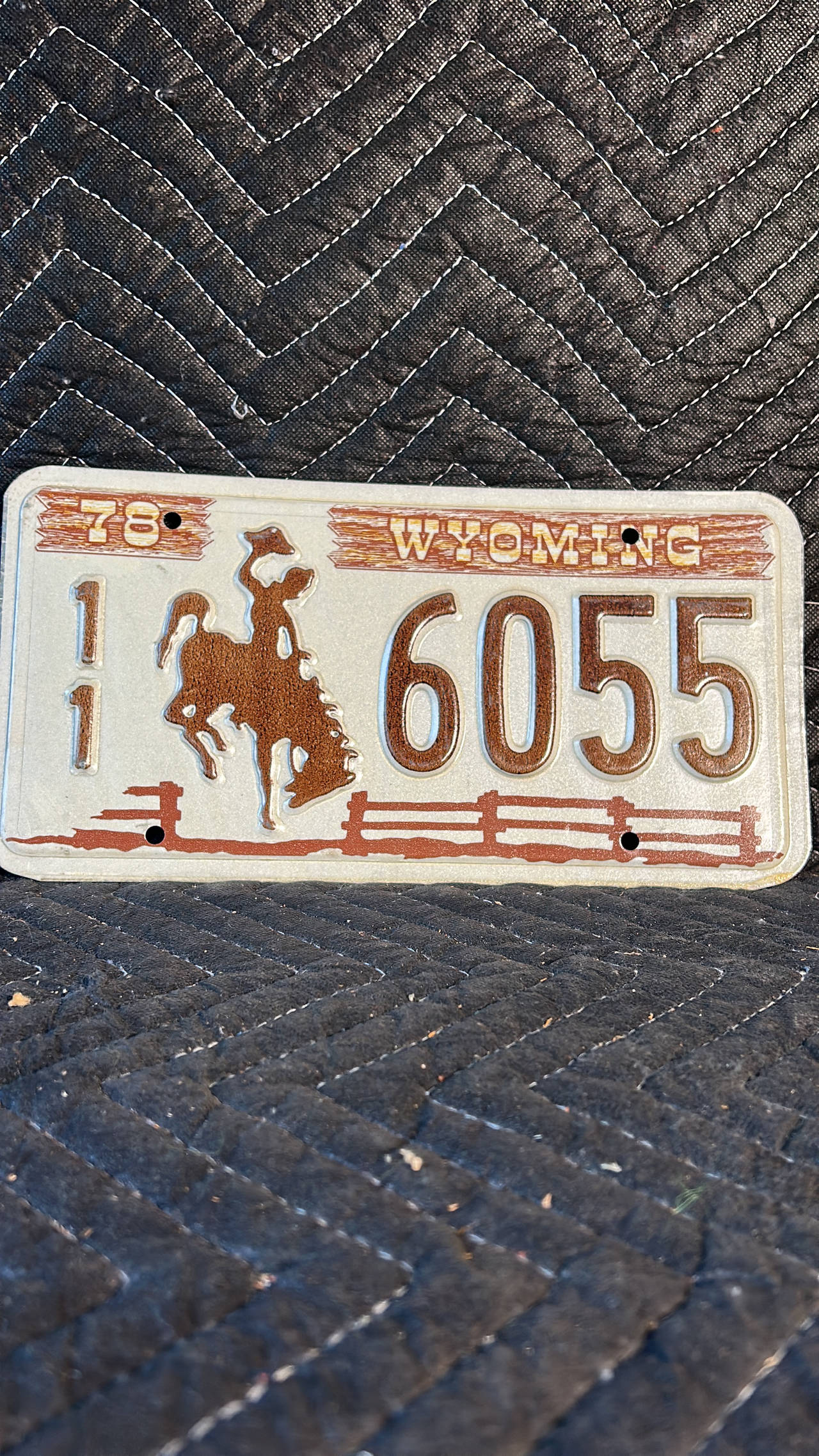 1978 Wyoming License Plate