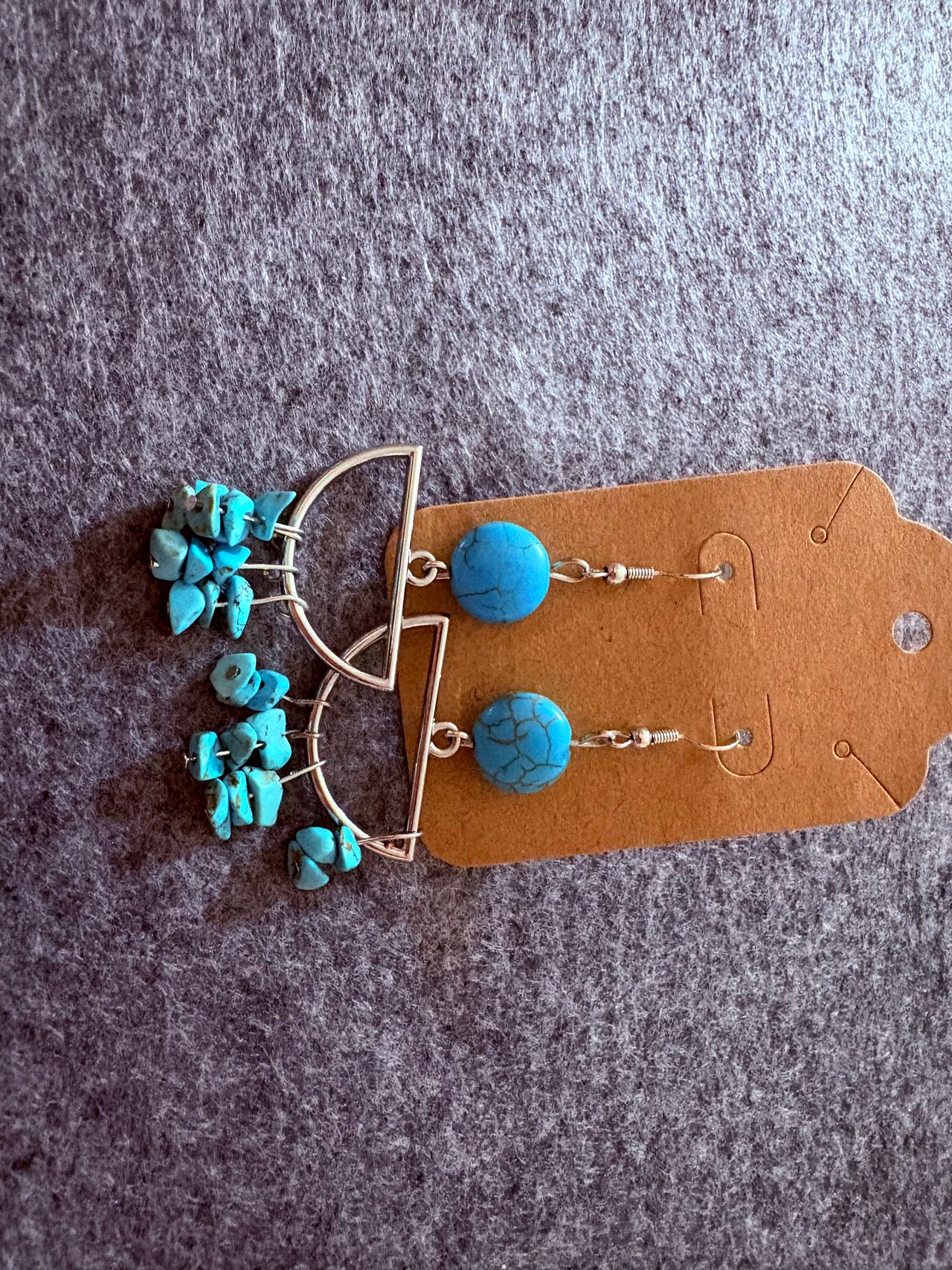 Turquoise Dangle Earrings 
New