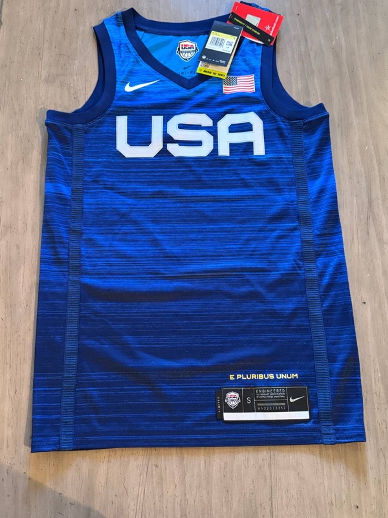 Nike Team USA 2020 Road Basketball Jersey Blue