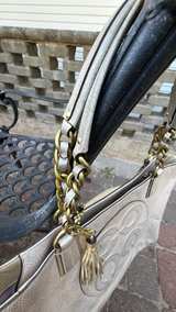 Coach Audrey Metallic Leather Tote Bag - Image 5
