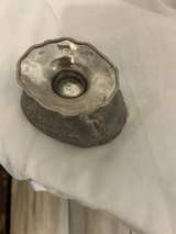 Vintage Floral Repousse Footed Pewter Bowl - Image 6