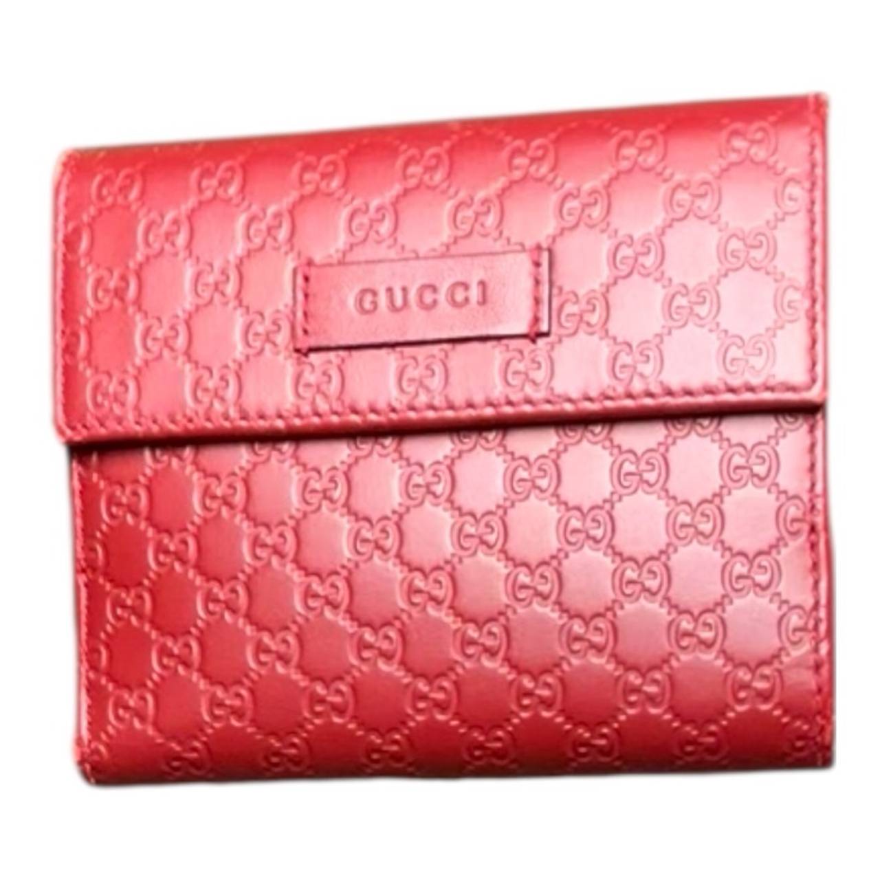Gucci Microguccissima Red Continental Wallet