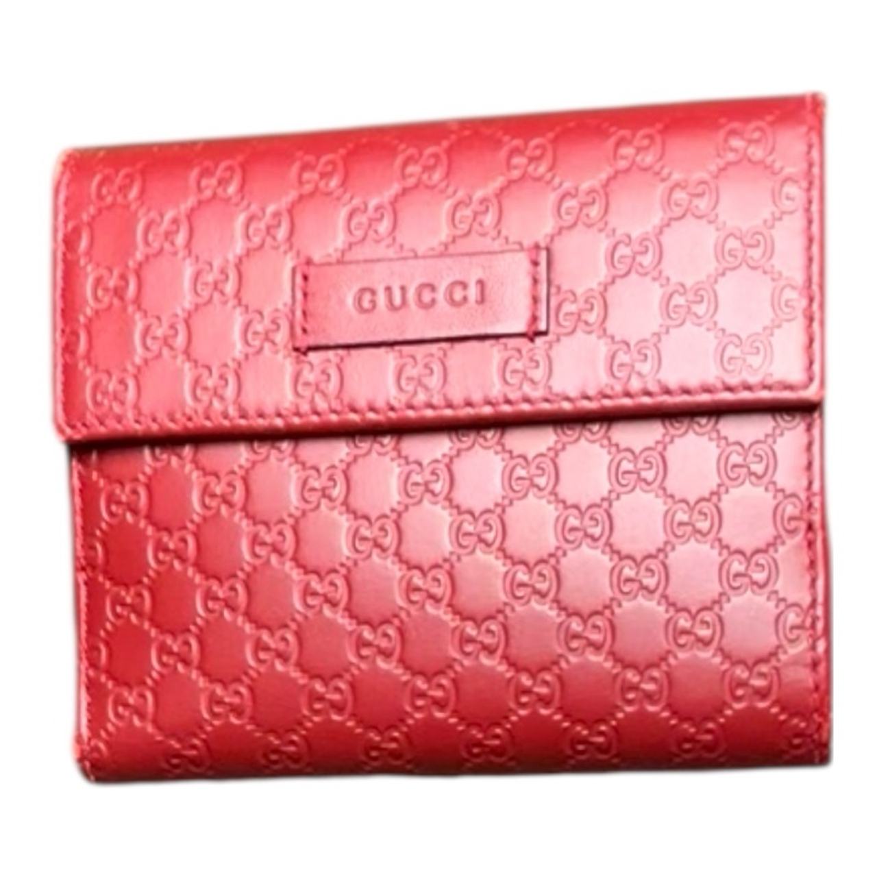 Gucci Microguccissima Red Continental Wallet