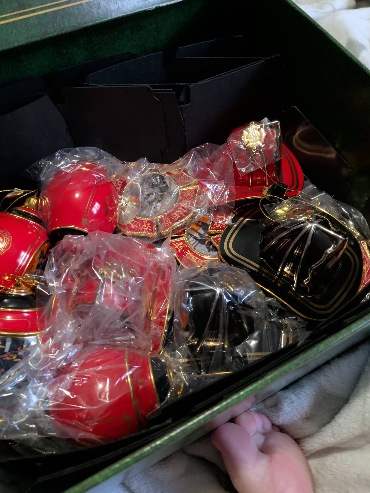 Bradford Editions Firefighter Helmet Ornaments