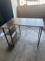 Small Writing Desk with Side Shelves - Image 3