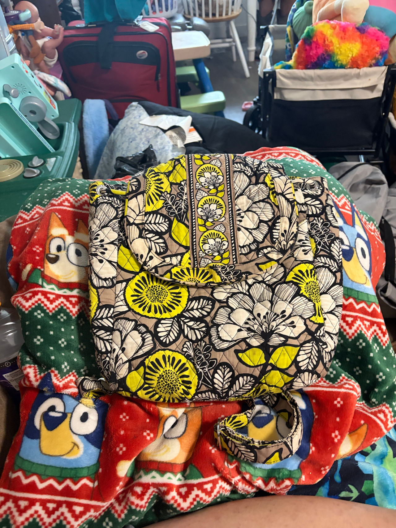 Vera Bradley Quilted Backpack Sun Valley