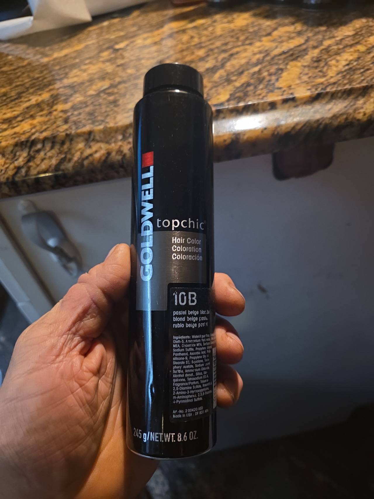Goldwell Topchic Hair Color 10B Pastel Beige Blonde 250ml Canister