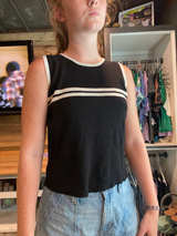 Sleeveless Ribbed Knit Tank Top - Image 1