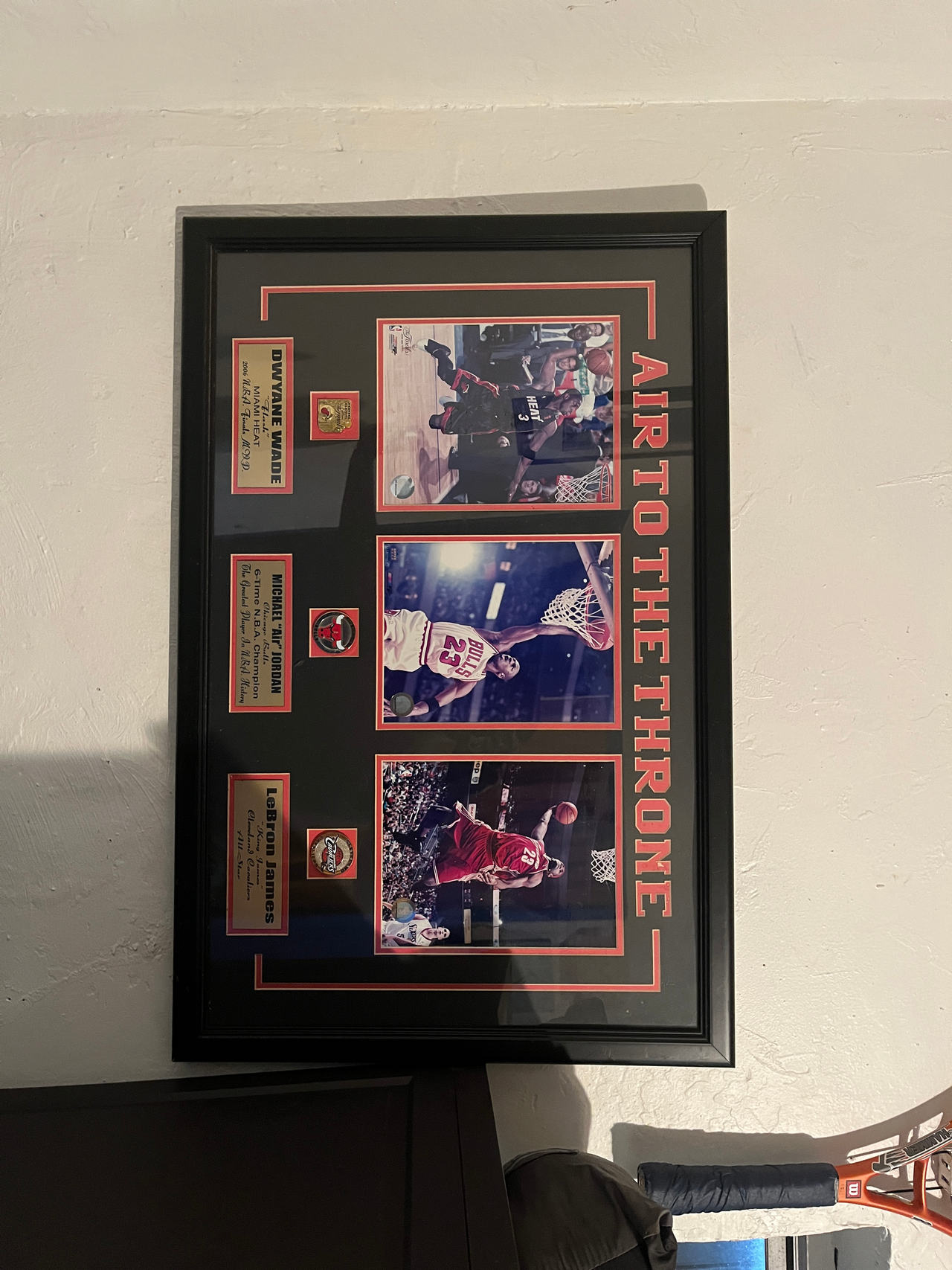 Air to the Throne Framed Basketball Collage