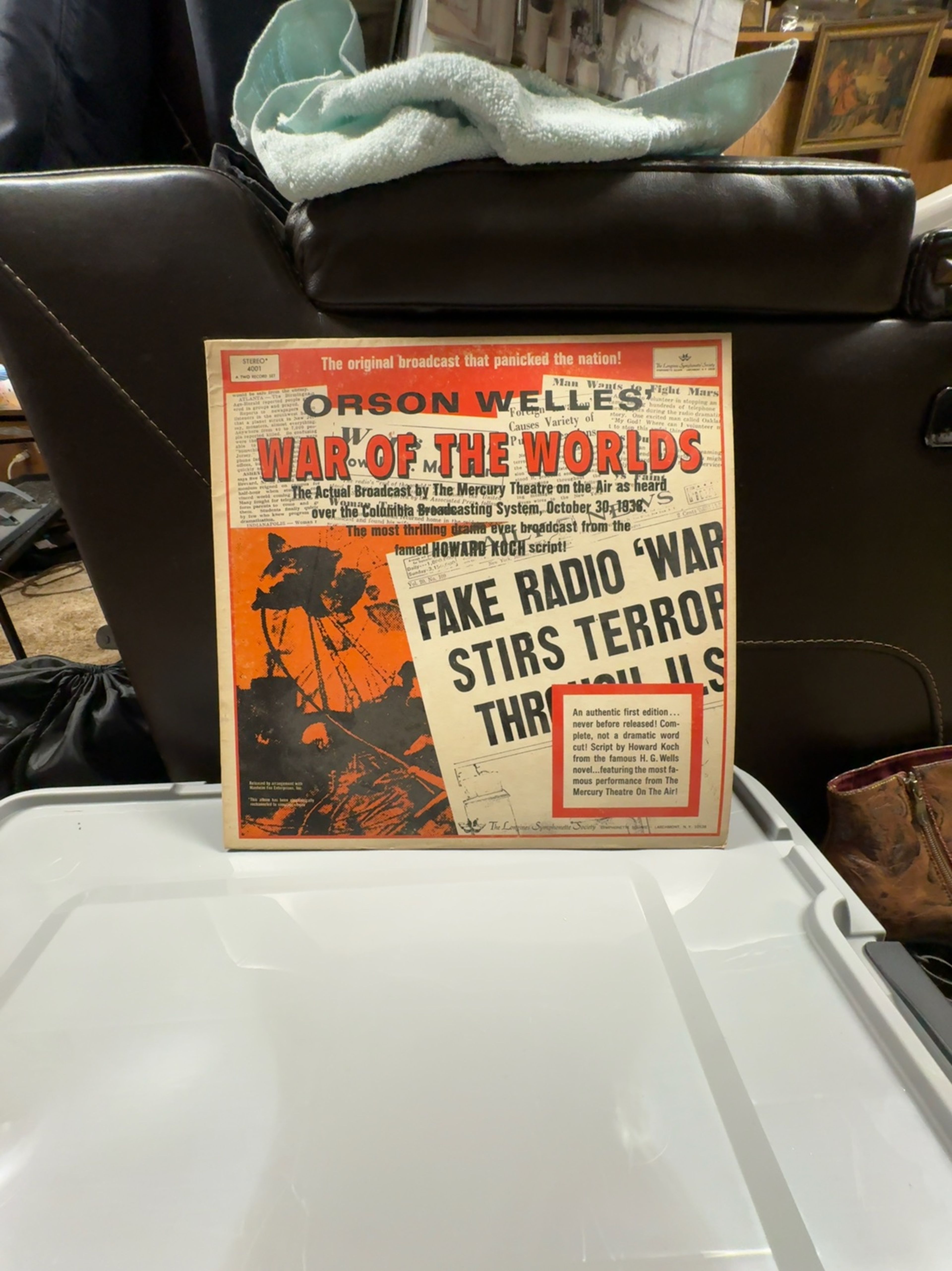 Orson Welles War of the Worlds Vinyl LP