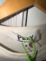 Comme des Garçons PLAY White T-Shirt with Red Heart Medium - Image 2