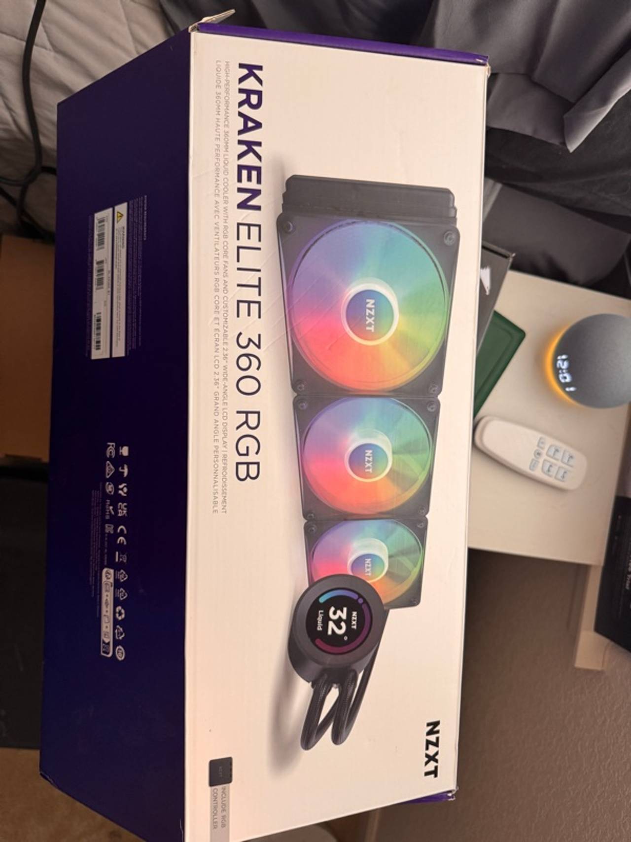 NZXT Kraken Elite 360 RGB Liquid Cooler - Black