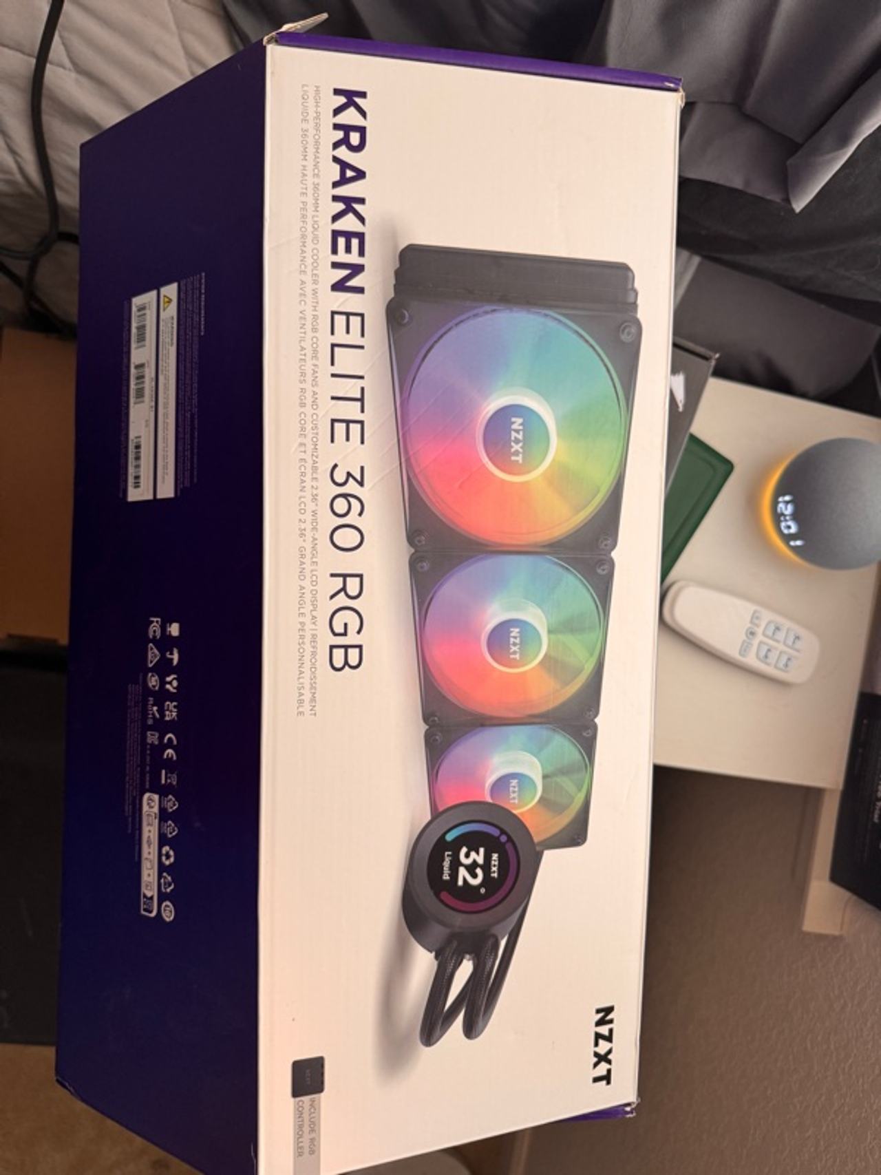 NZXT Kraken Elite 360 RGB Liquid Cooler - Black