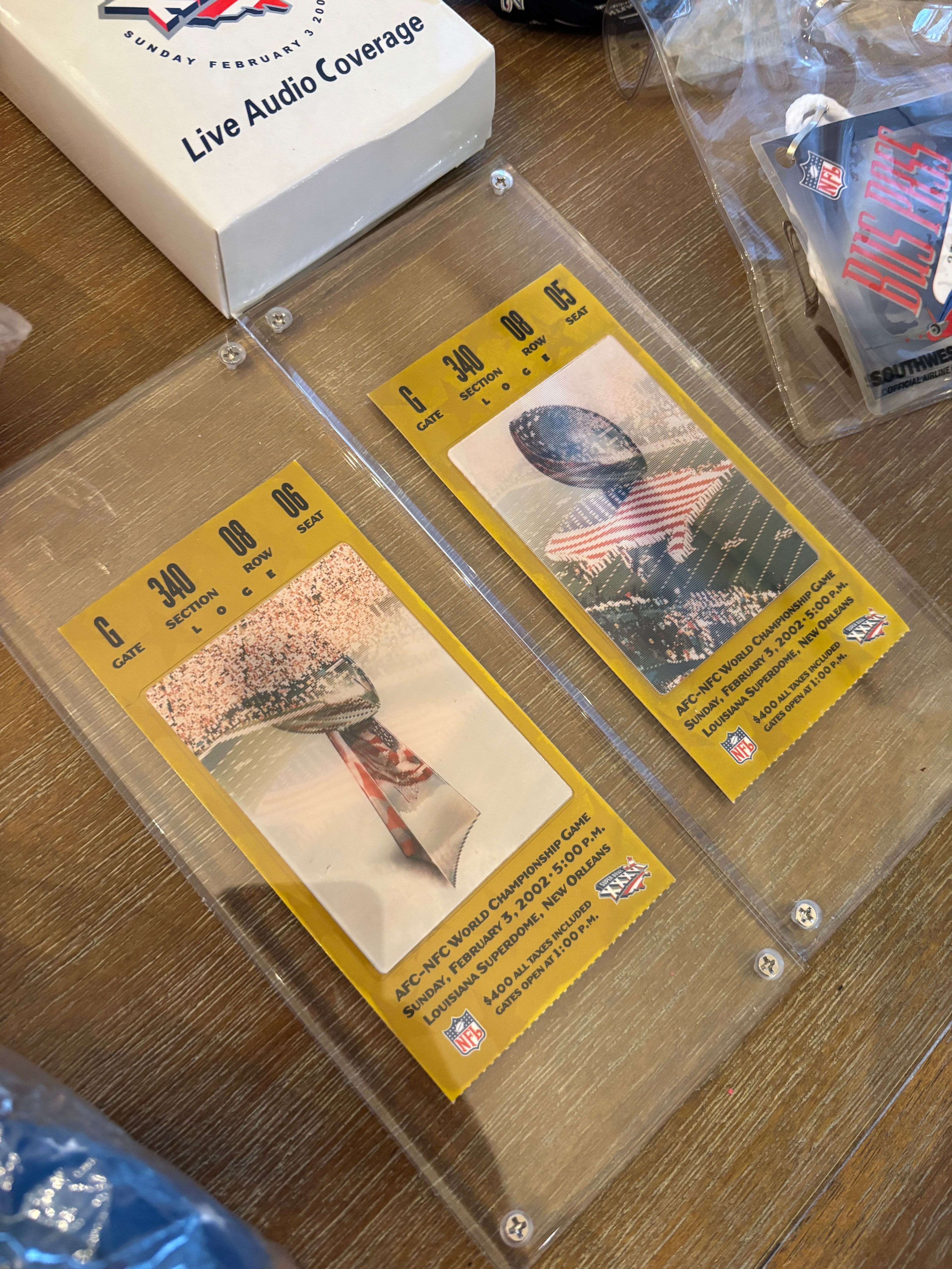 Super Bowl XXXVI New England Patriots Souvenir Lot - Image 3