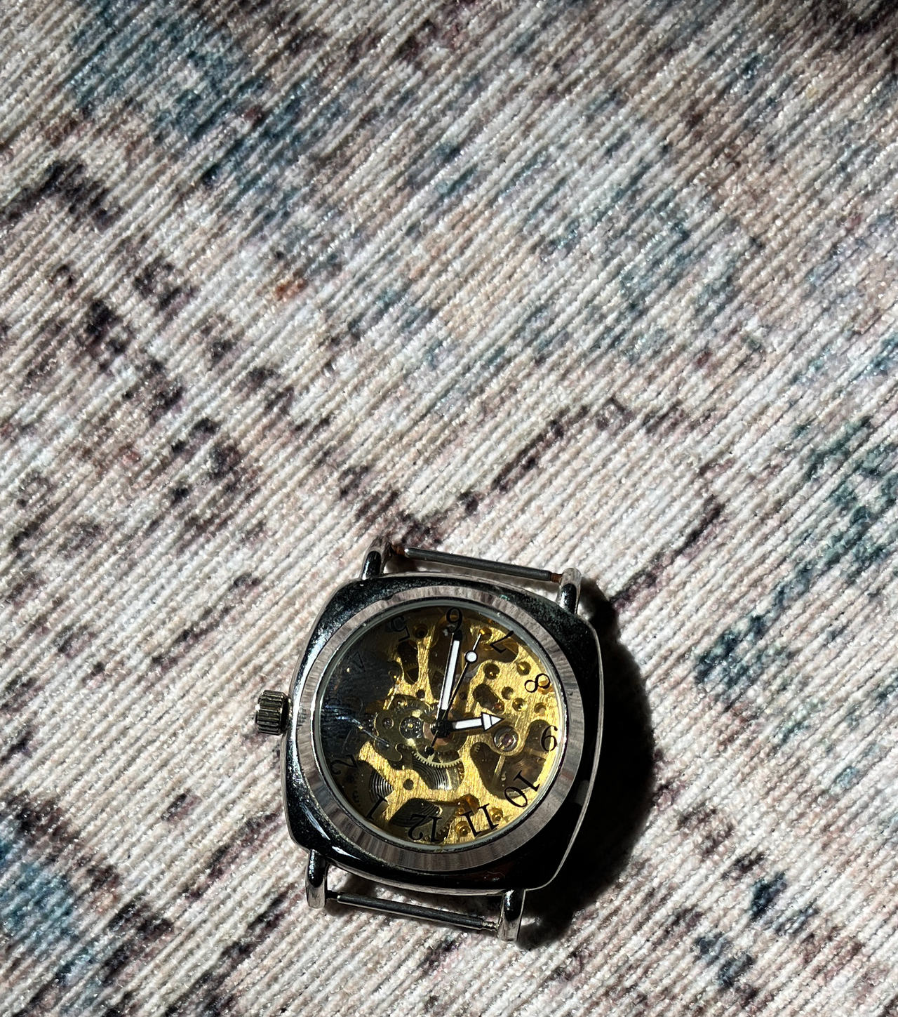 Vintage Style Mechanical Skeleton Watch Head