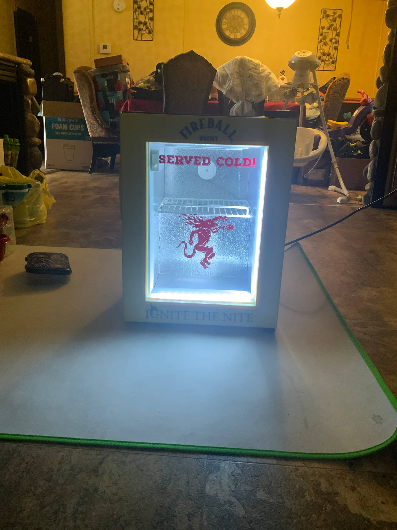 Fireball Whiskey Mini Fridge
