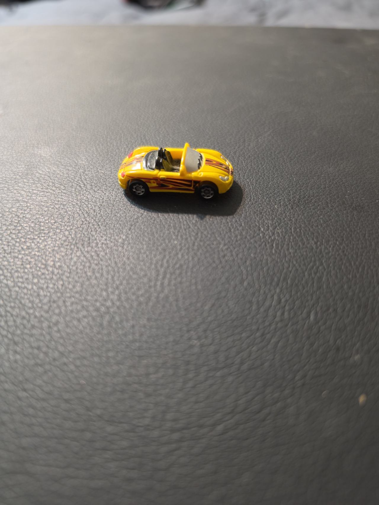 Micro Machines Yellow Convertible Sports Car