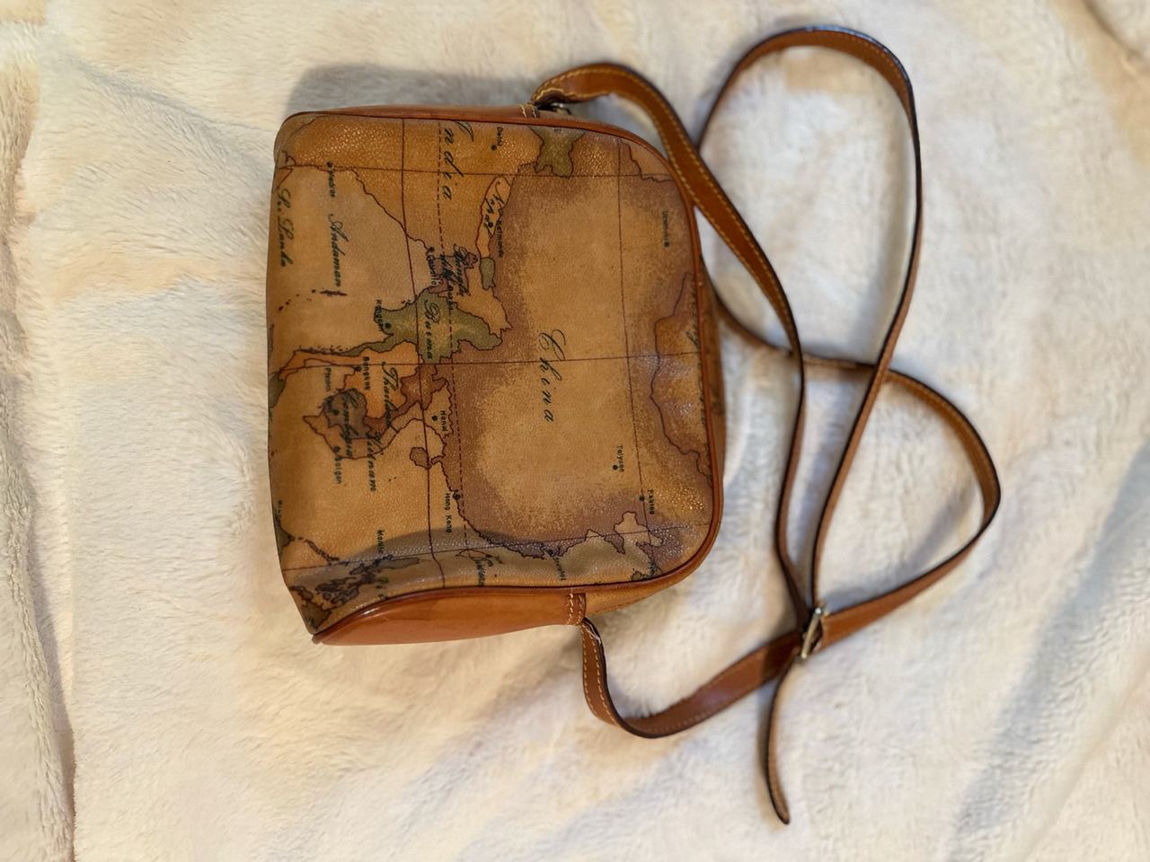 Alviero Martini 1A Classe Map Print Crossbody Bag