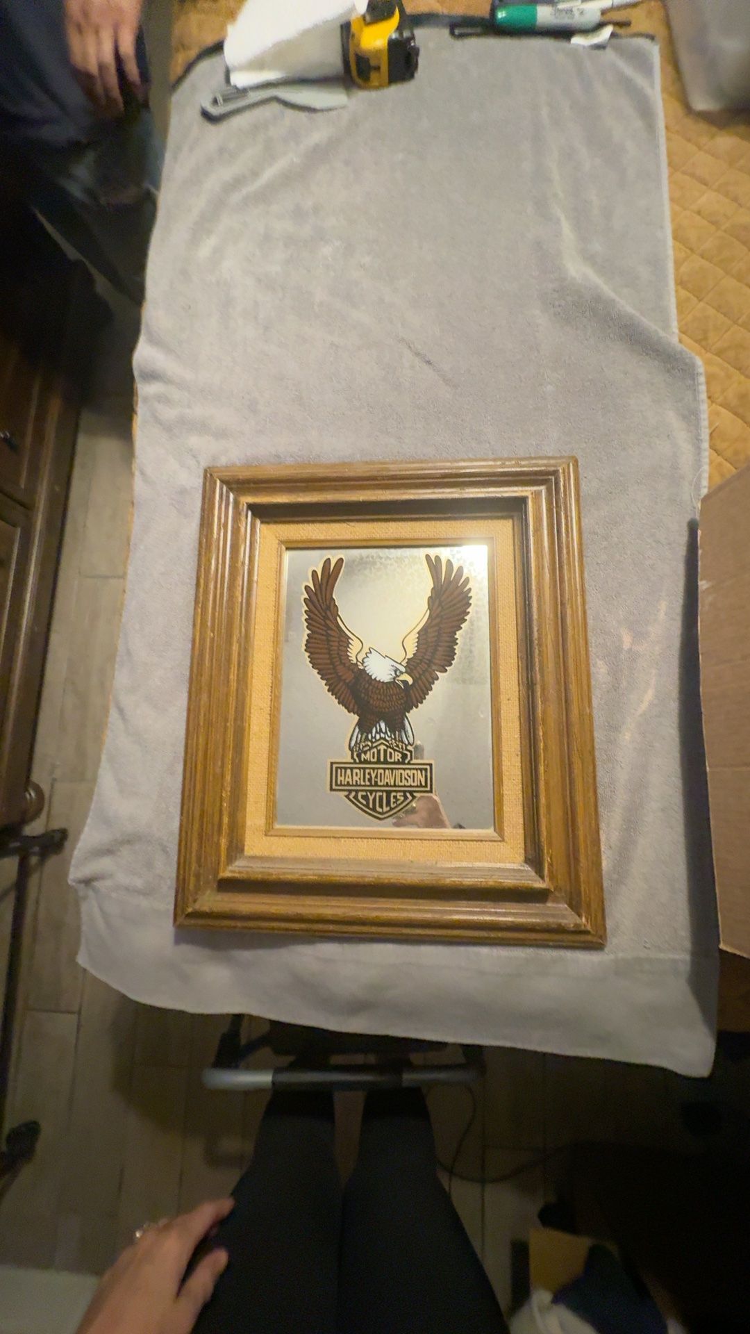 Harley-Davidson Eagle Mirror Wall Decor