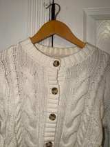 ABERCROMBIE short cable-knit cardigan sweater A&F Y2K Vintage Small - Image 3