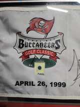 Tony Dungy Signed 1999 Tampa Bay Buccaneers Golf Classic Pin Flag - Image 3