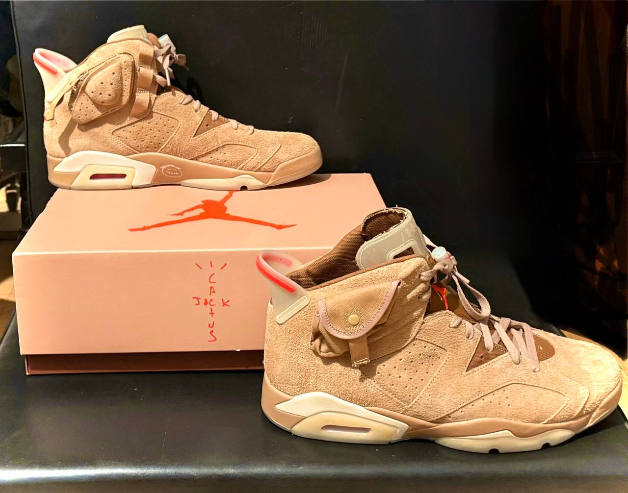 Air Jordan 6 Retro x Travis Scott 'British Khaki' Size 13