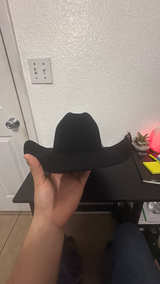 Nice Black Cowboy Hat 6 7/8 - Image 2