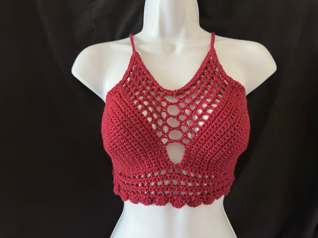 Handmade Crochet Halter Top