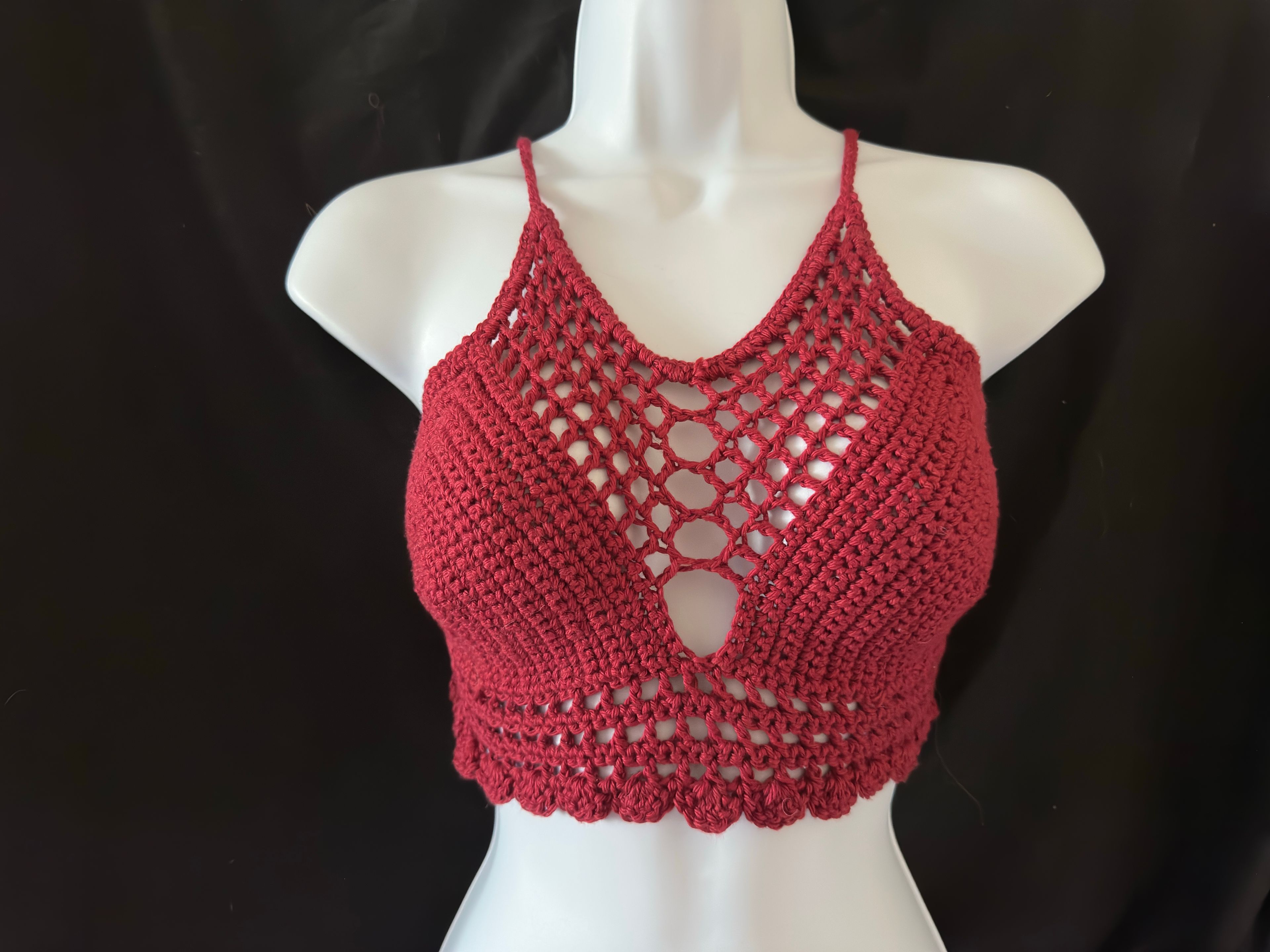 Handmade Crochet Halter Top