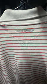 Under Armour Playoff 3.0 Stripe Golf Polo White/Red Size XL - Image 4