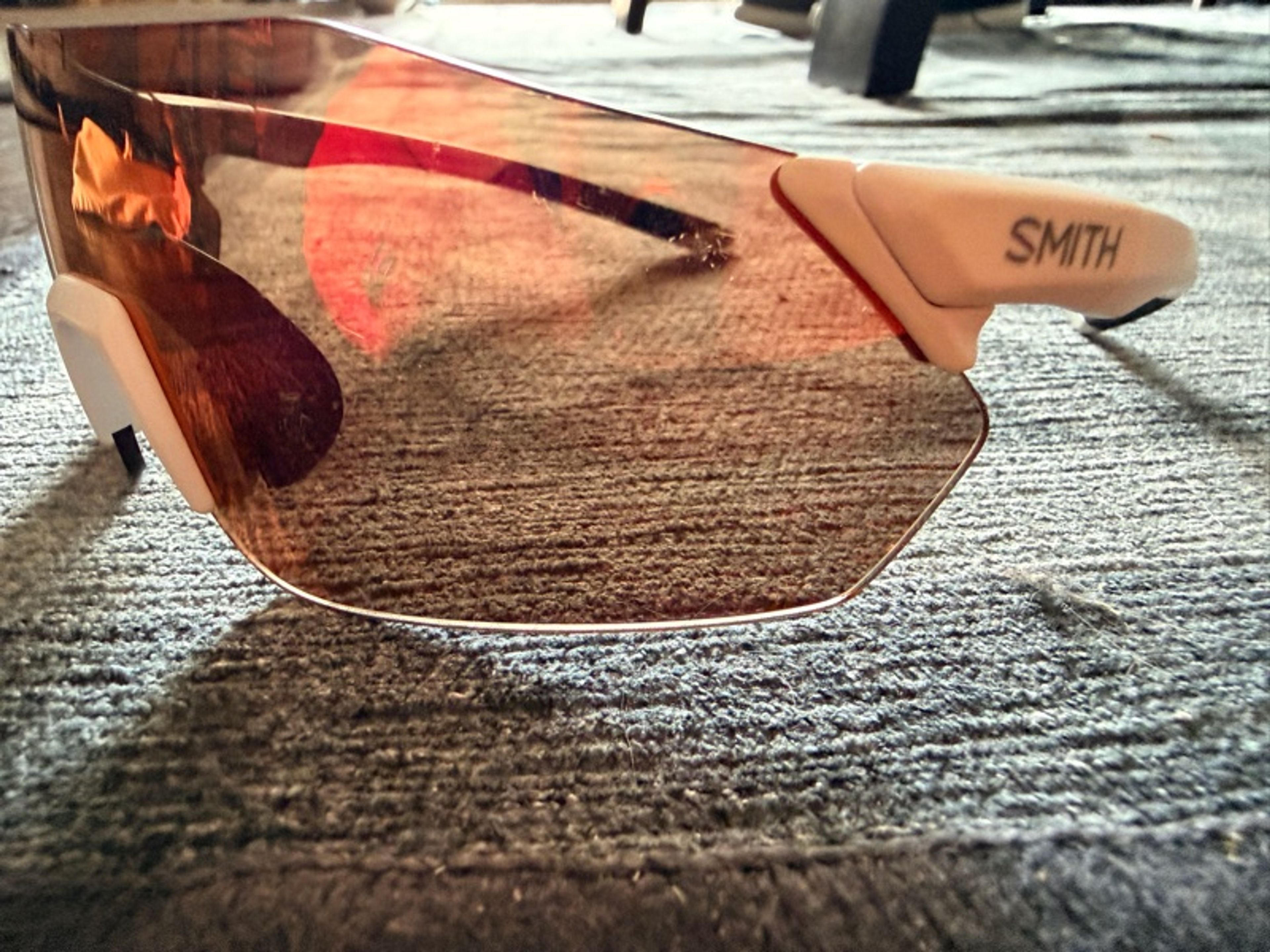 Smith Optics Reverb PivLock Sunglasses Matte White ChromaPop Red Mirror