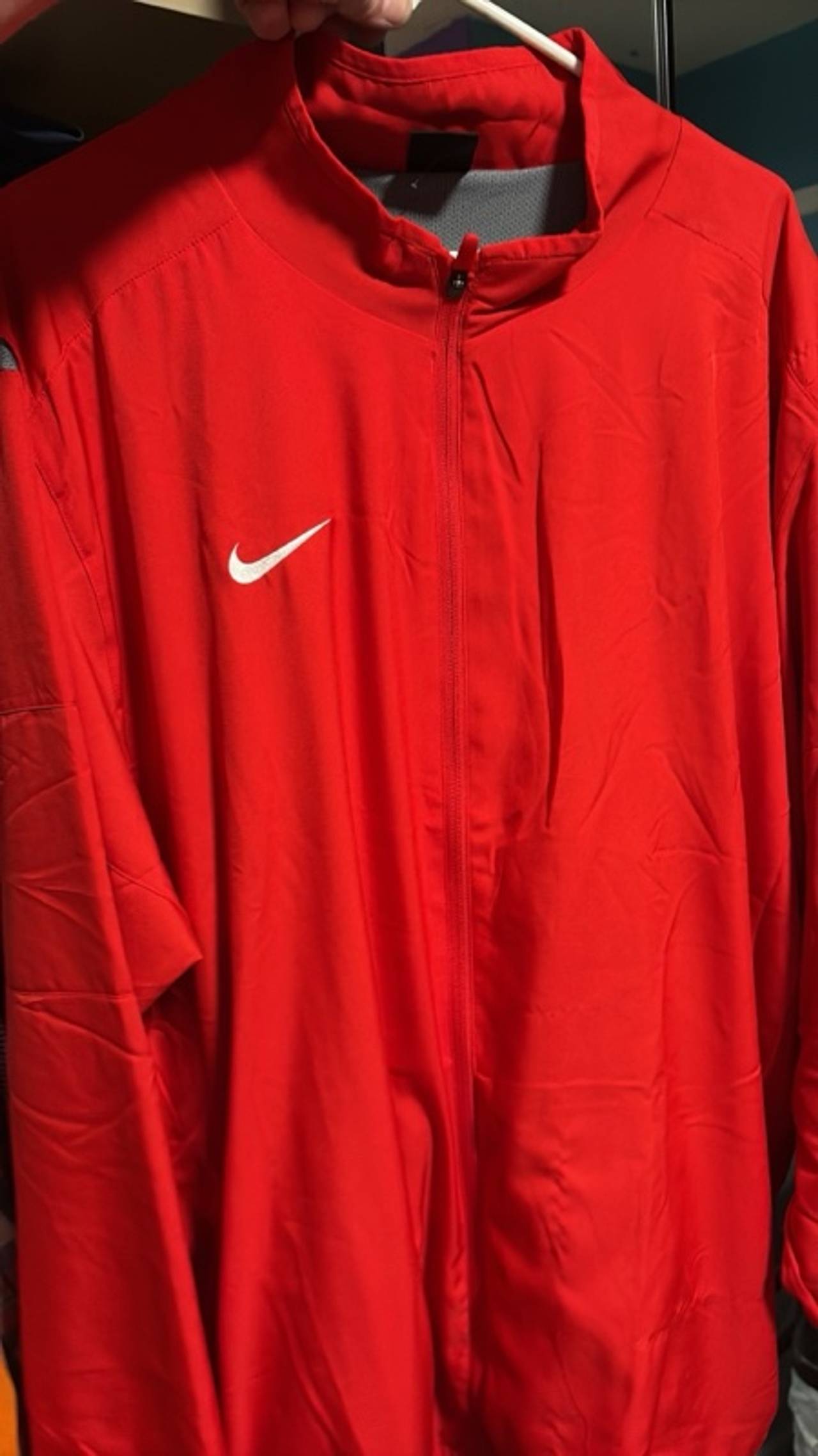 Nike Football Coaches Jacket Red 1/4 Zip