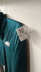 Fanatics Philadelphia Eagles Midnight Green Quarter-Zip Pullover size L - Image 3