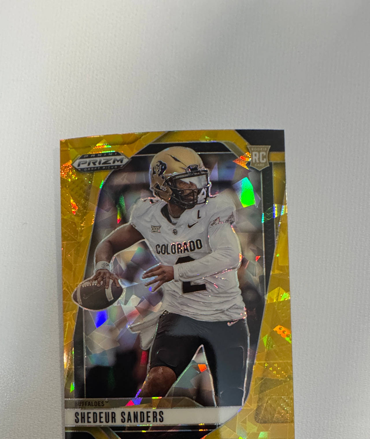 2025 Panini Prizm Draft Picks Shedeur Sanders Gold Ice Prizm #102