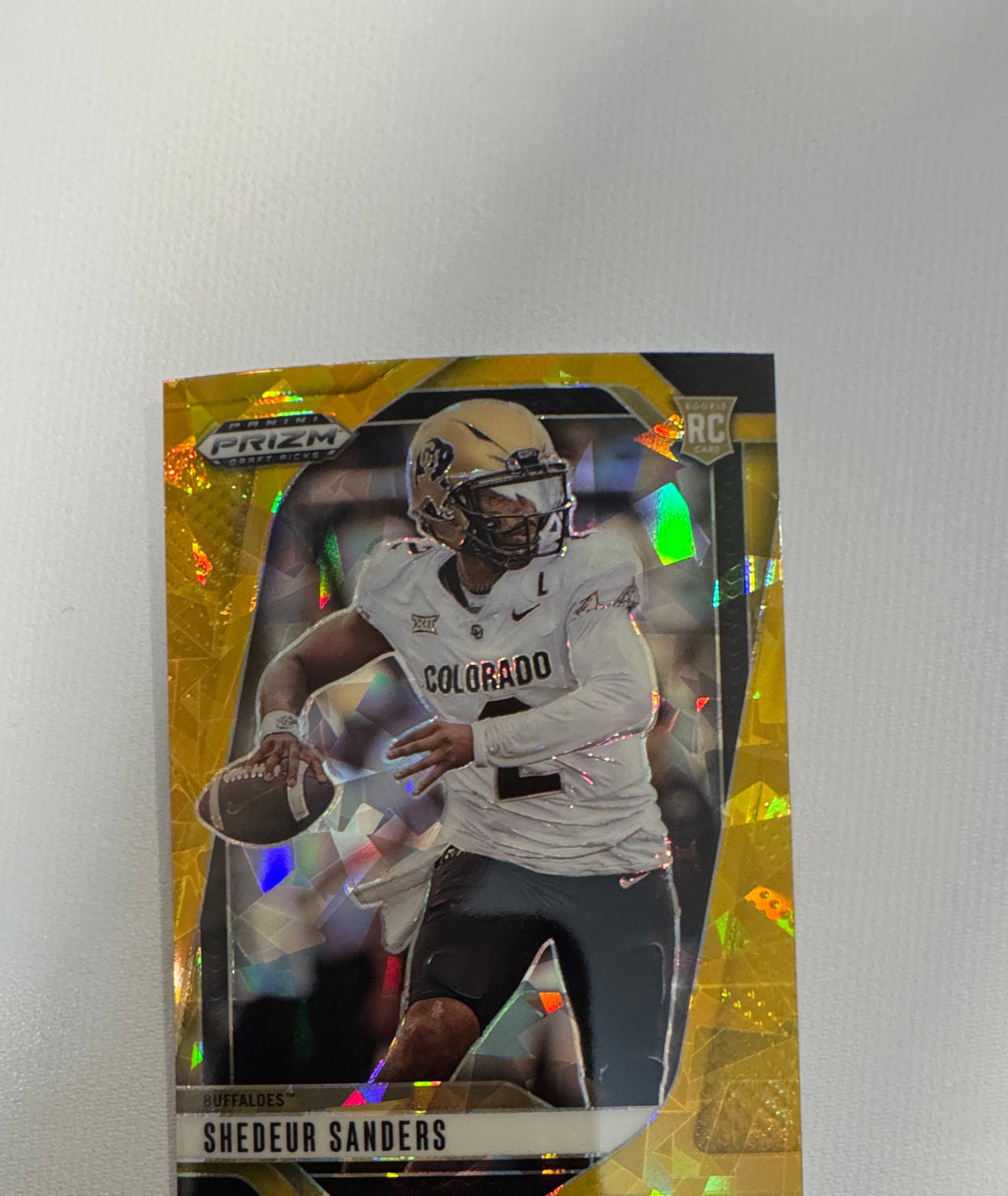 2025 Panini Prizm Draft Picks Shedeur Sanders Gold Ice Prizm #102
