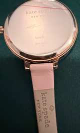 Kate Spade Metro Rose Gold-Tone Pink Leather Watch - Image 3