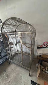 A&E Cage Co. Extra Large Stainless Steel Dome Top Bird Cage - Image 3