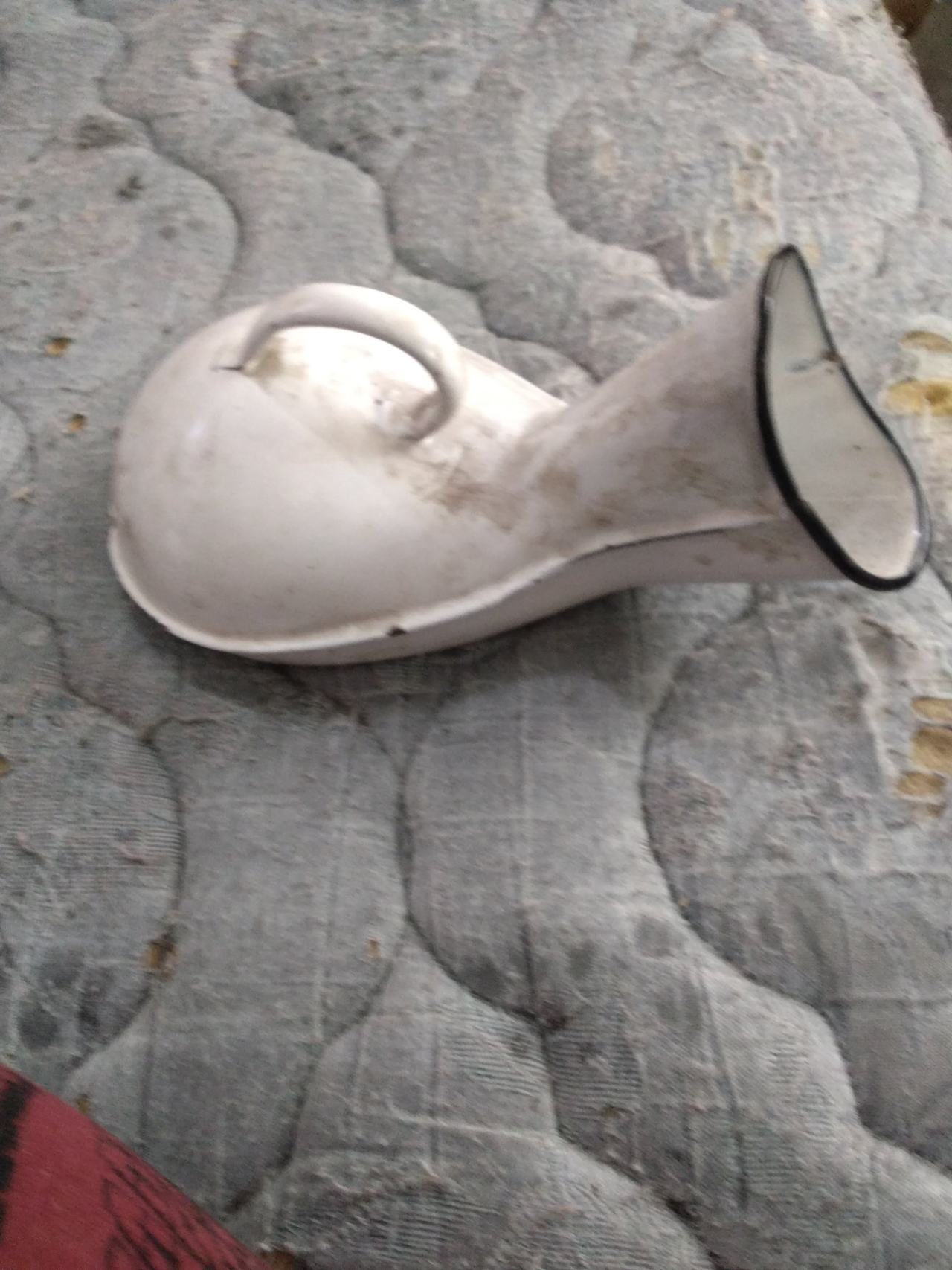 Vintage Enamelware Male Urinal Bedpan