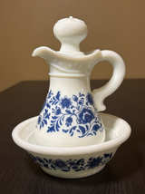 Vintage Avon Delft Blue Pitcher & Bowl Set - Image 1