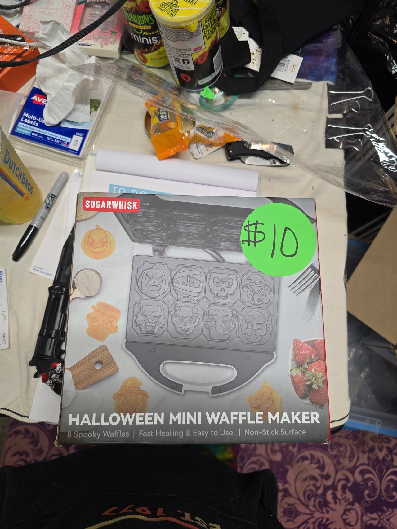Sugarwhisk Halloween Mini Waffle Maker