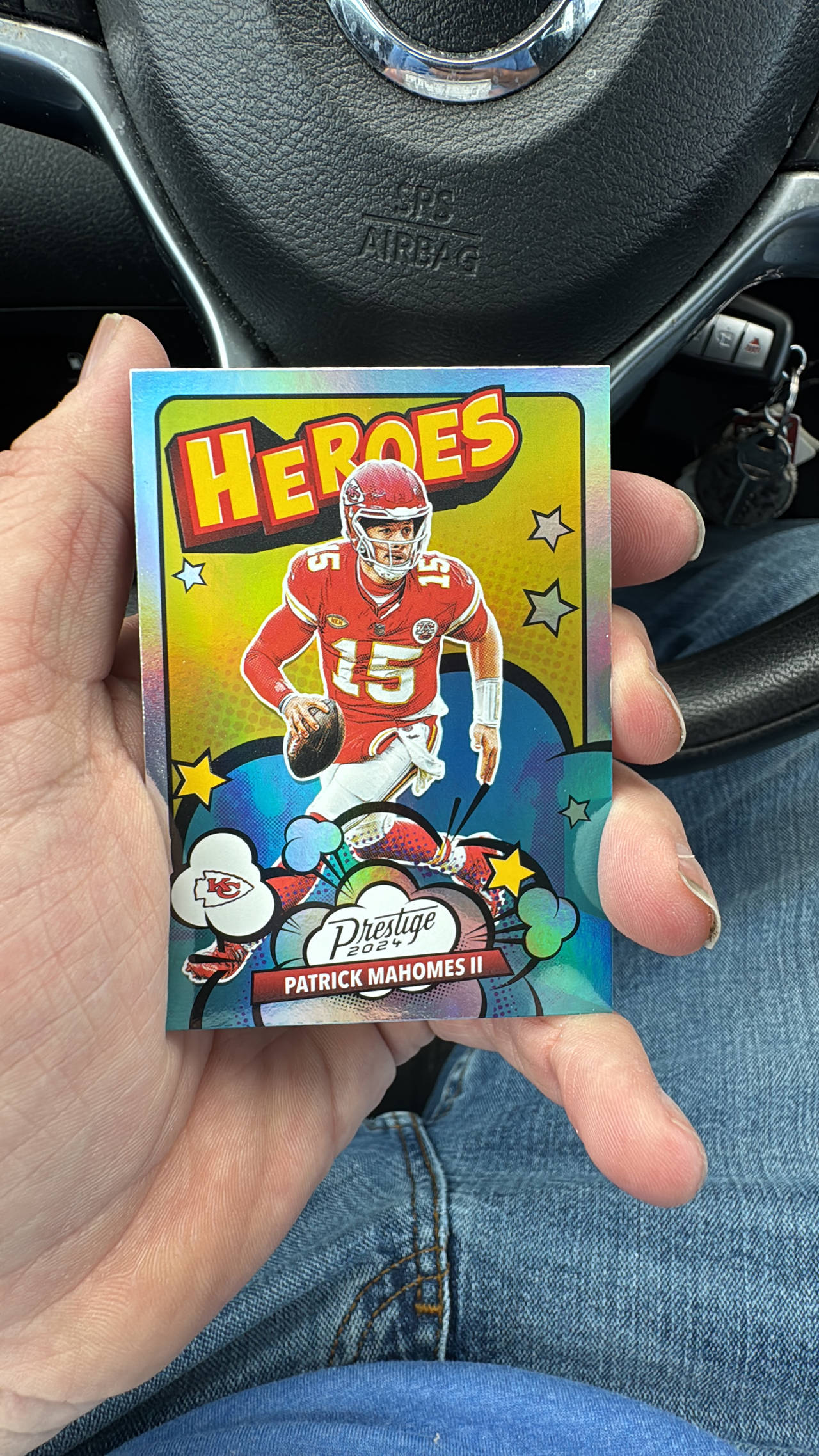 2021 Panini Prestige Football Heroes Patrick Mahomes II Card