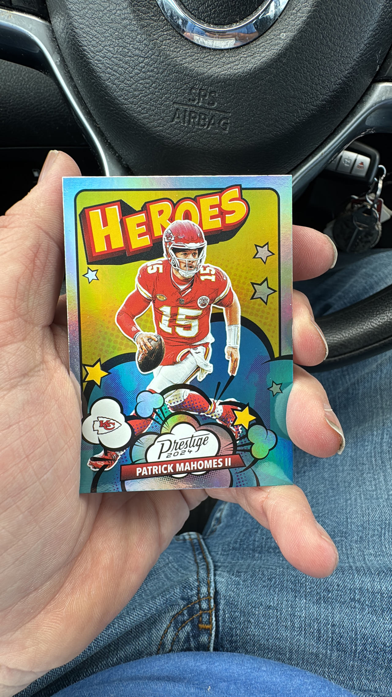 2021 Panini Prestige Football Heroes Patrick Mahomes II Card