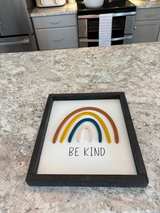 Be Kind Rainbow Framed Wall Sign - Image 2