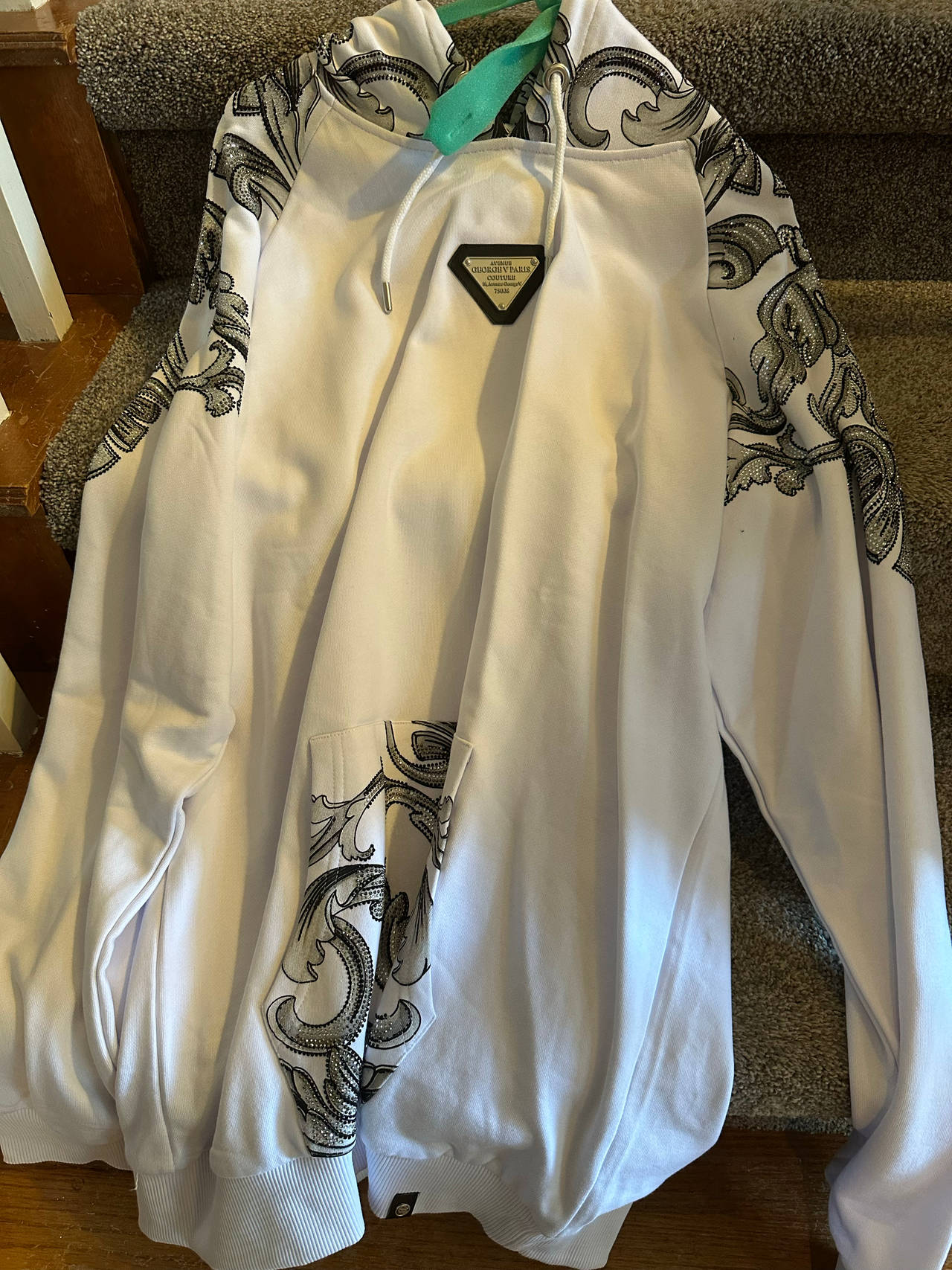 George V Paris Baroque Print Hoodie