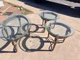 Glass Top Coffee Table and End Tables Set - Image 1
